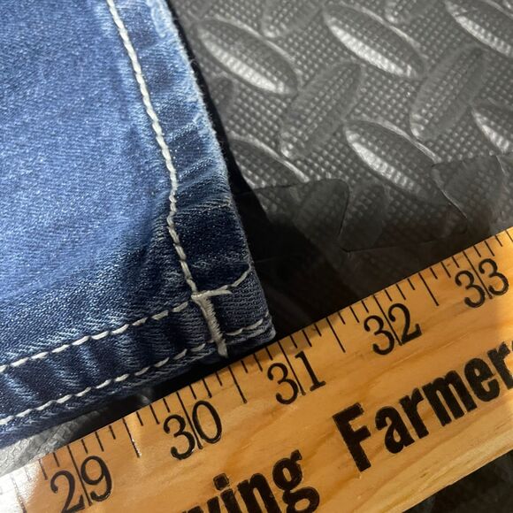 Miss Me Mid‑Rise Bootcut Jeans Women’s 32x31 Medium Wash Embellished Pockets - Picture 6 of 7